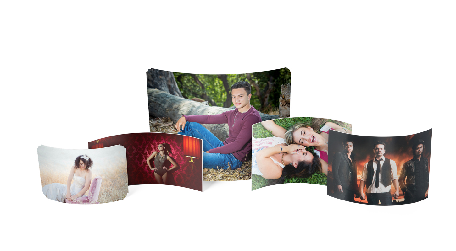 Curved MetalPrints Curved MetalPrints Table Top Display