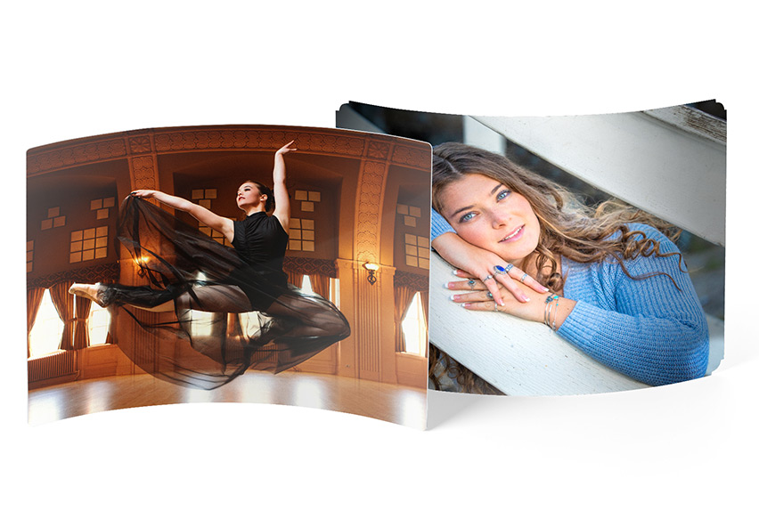Curved Metal Photo Prints on Aluminum
