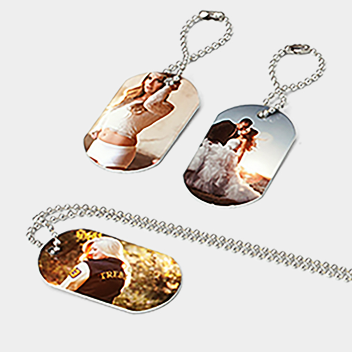 Personalized Custom Photo Metal Dog Tags