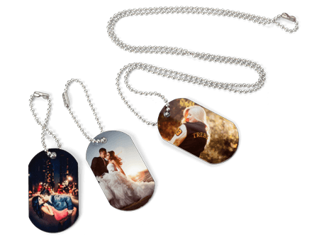 Order Custom Printed Metal Photo Dog Tags Online