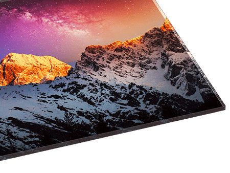 Fujiflex Acrylic Prints with different thicknesses, backings, finishes
